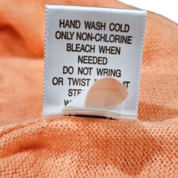 Croft & Barrow Peach Crocheted Layered Top - XL - Picture 6 of 8